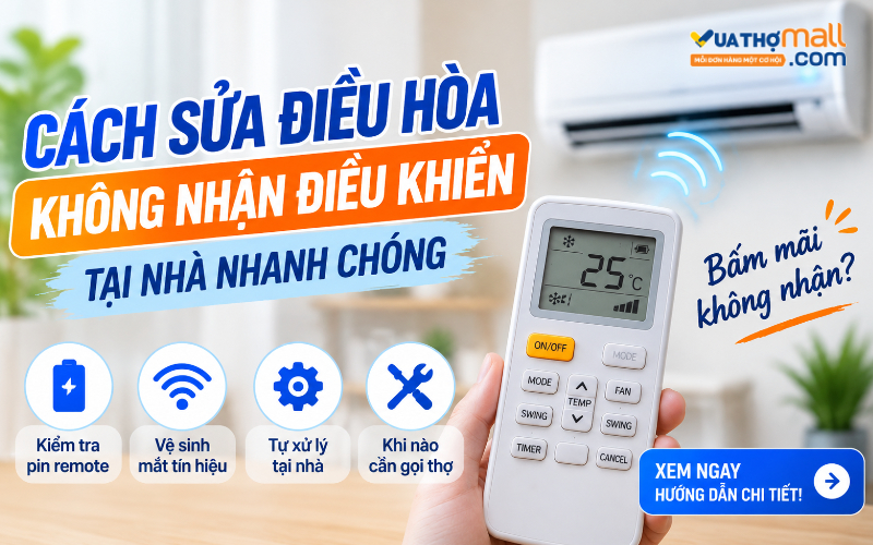 Cách sửa điều hòa không nhận điều khiển tại nhà nhanh chóng