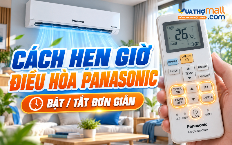 Cách hẹn giờ điều hòa Panasonic bật, tắt đơn giản và chi tiết · Hướng dẫn