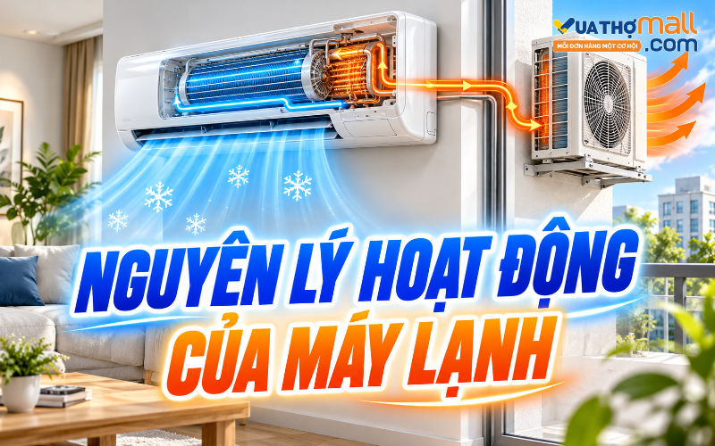 Nguyên lý hoạt động của máy lạnh: Cấu tạo và cơ chế làm lạnh