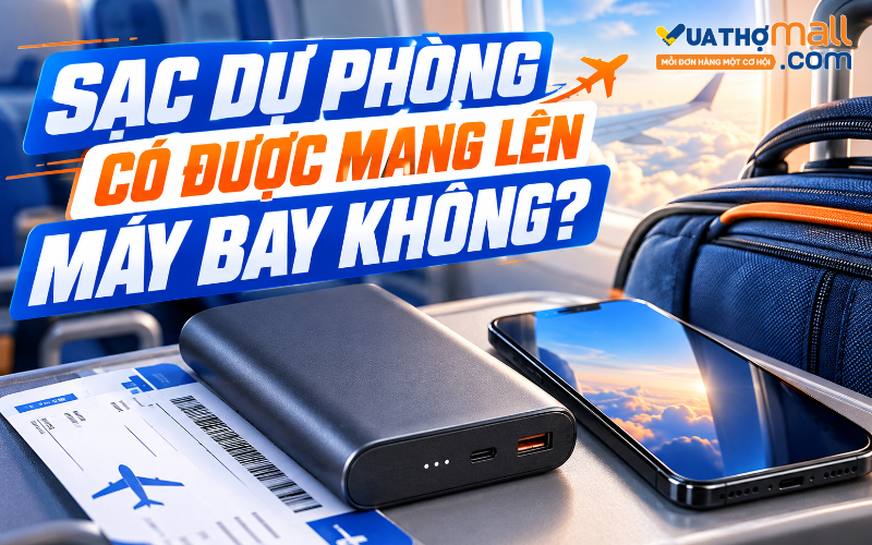 Sạc dự phòng có được mang lên máy bay không?