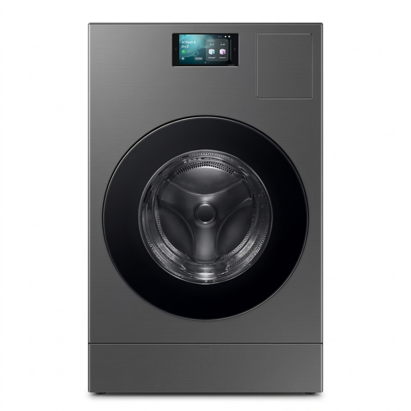 Máy giặt sấy Inverter cửa ngang 25 kg WD25DB8995BZSV - Máy Giặt Sấy Samsung AI Combo Heatpump Inverter giặt 25 Kg - sấy 15 Kg WD25DB8995BZSV