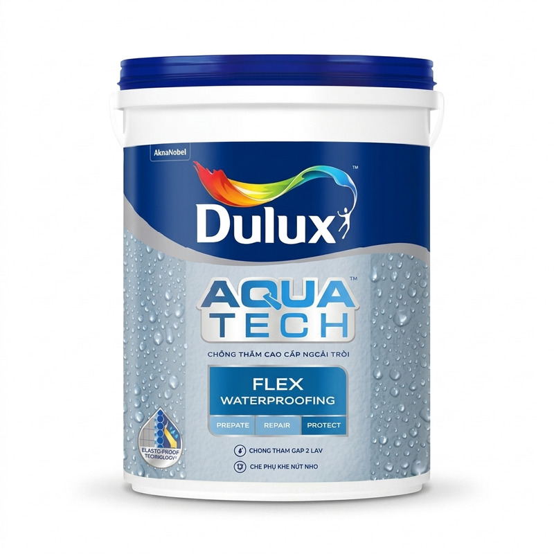 6KG - Sơn chống thấm Dulux Aquatech Flex W759 - Sơn chống thấm Dulux Aquatech Flex W759 6KG