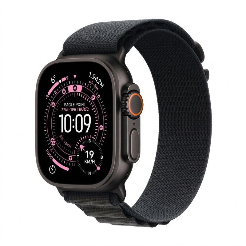 Watch Ultra 3 GPS + Cellular 49mm viền Titanium dây Alpine - Titan đen - Apple Watch Ultra 3 GPS + Cellular 49mm viền Titanium dây Alpine - Titan đen