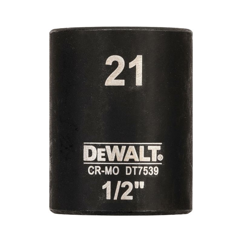 Đầu tuýp đen ngắn 21mm 1/2 inch DEWALT DT7539-QZ - Đầu tuýp đen ngắn 21mm 1/2 inch DEWALT DT7539-QZ